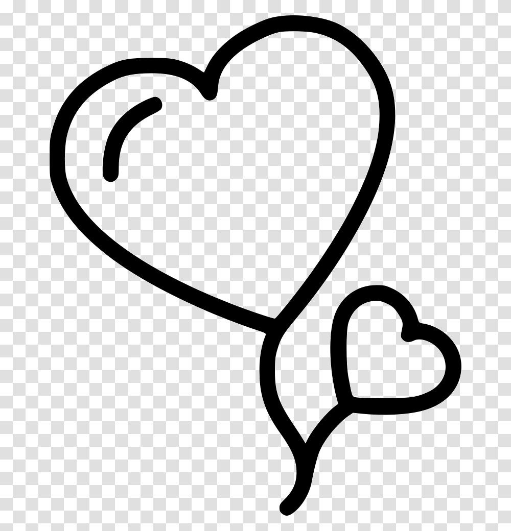 Heart Balloons Heart, Stencil, Scissors, Blade Transparent Png