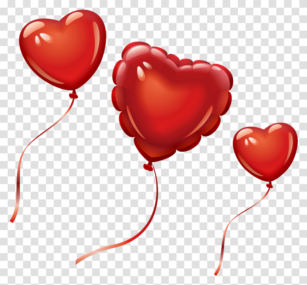Heart Balloons Red Balloon Love Valentines Balloon Clipart, Plant Transparent Png
