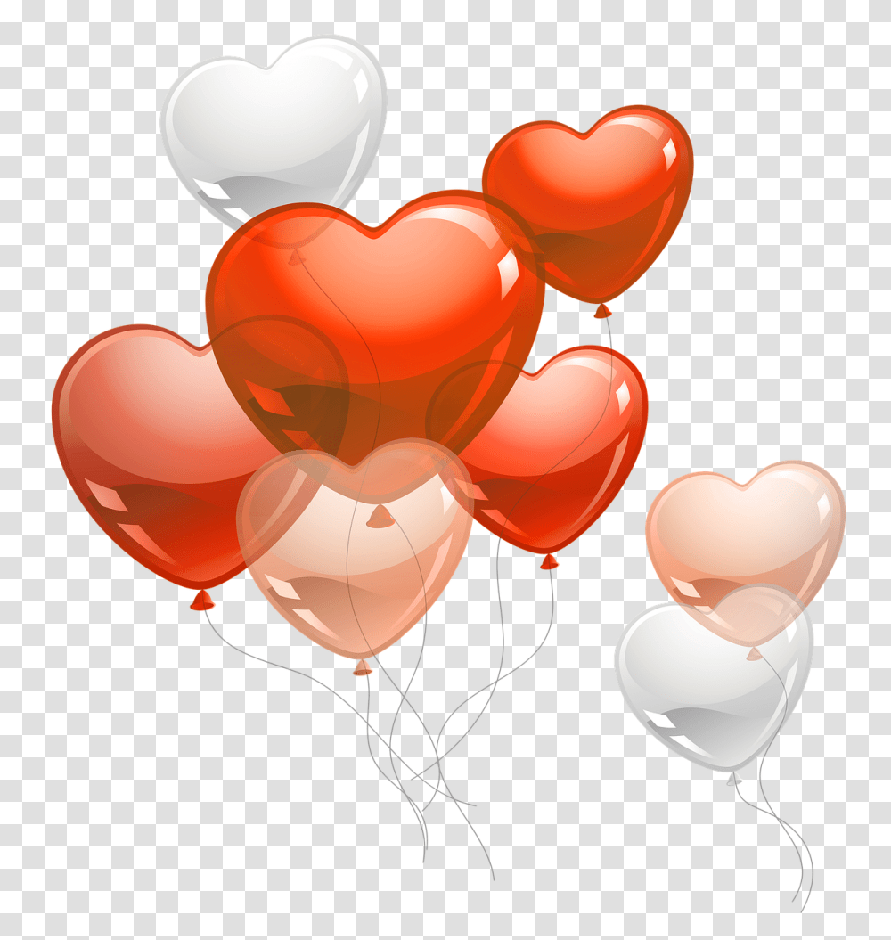 Heart Balloons String Confetti Free Image On Pixabay Balloon Transparent Png