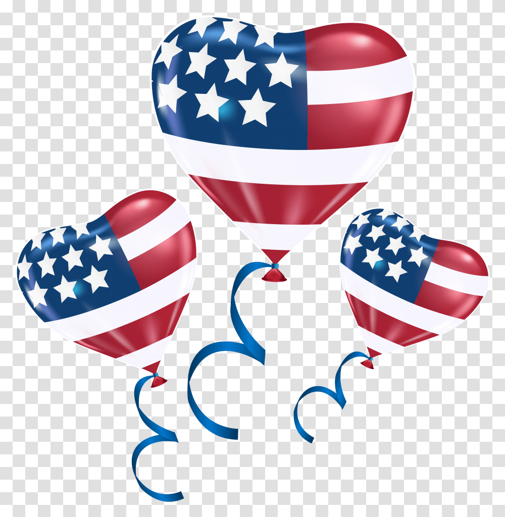 Heart Balloons Usa Free Image Hq Clipart Transparent Png