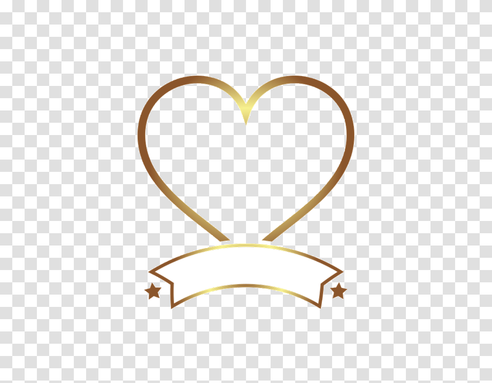 Heart Banner Frame, Lamp, Logo, Trademark Transparent Png