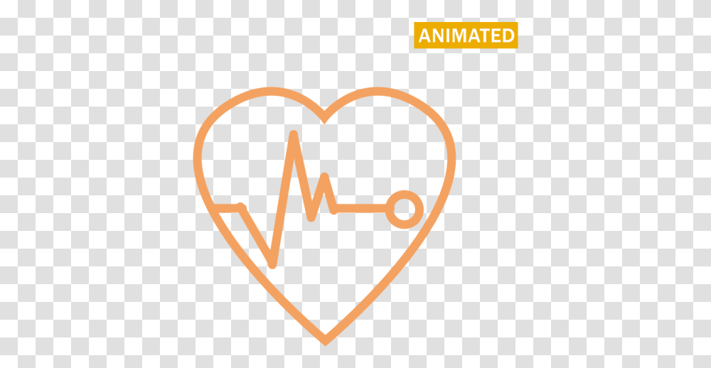 Heart Beat Archives Free Icons Easy To Download And Use Orange Heart With Beat, Label, Text Transparent Png