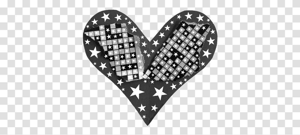 Heart Black And White Clipart Double Heart, Rug, Label, Text, Symbol Transparent Png