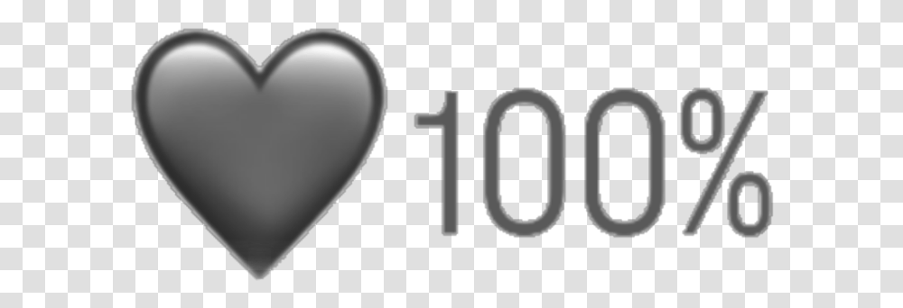 Heart Black Grey Broken Emoji Depressed Sad Heart, Number Transparent Png