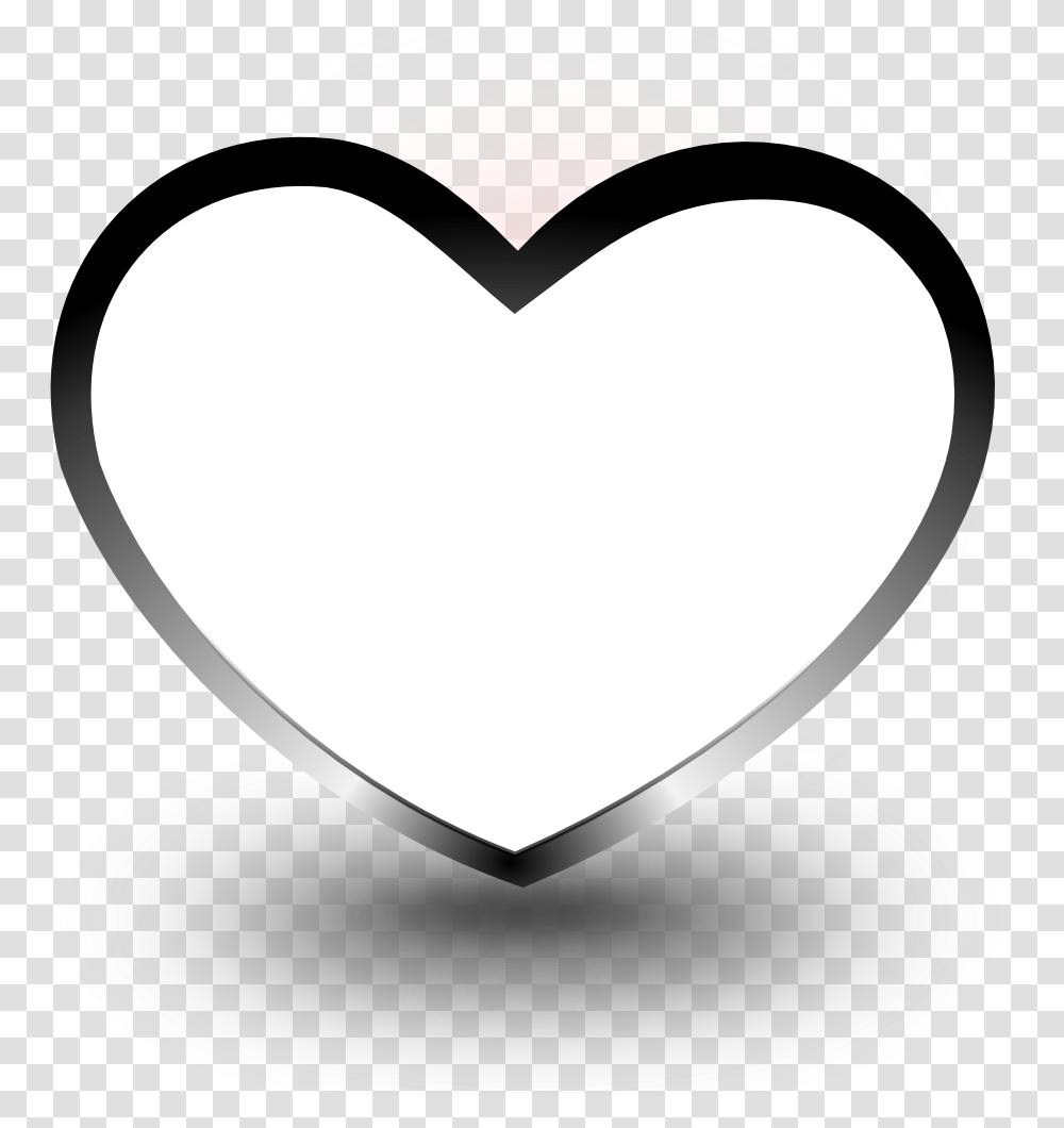 Heart Black White Line Art Valentine Coloring Book Heart Transparent Png