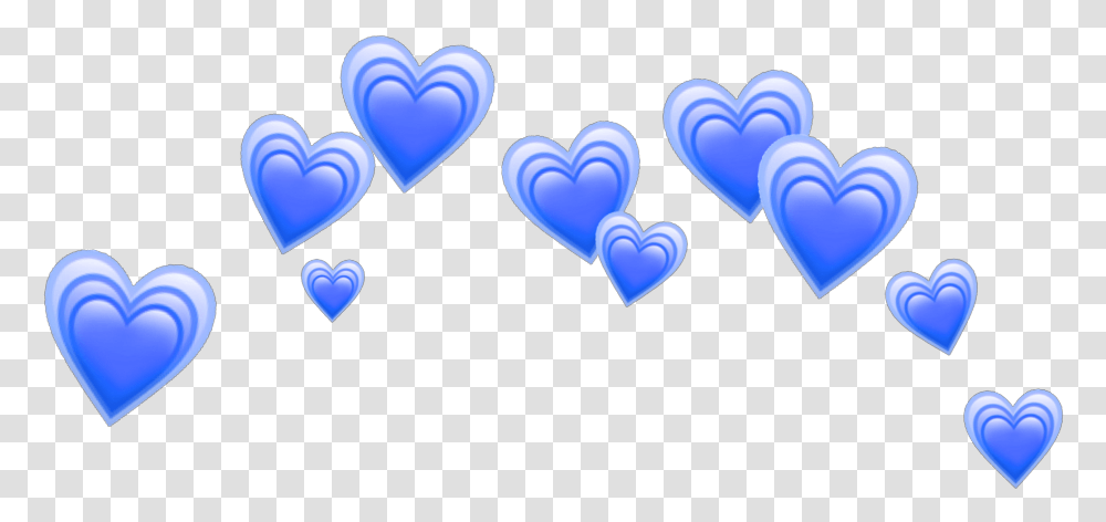 Heart Blue Blueheart Heartblue Hearts Aesthetic Purple Heart Transparent Png