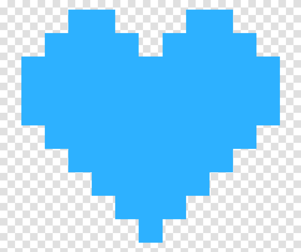 Heart Blue Free Download 8 Bit Heart, Cross, Pac Man, Logo Transparent Png