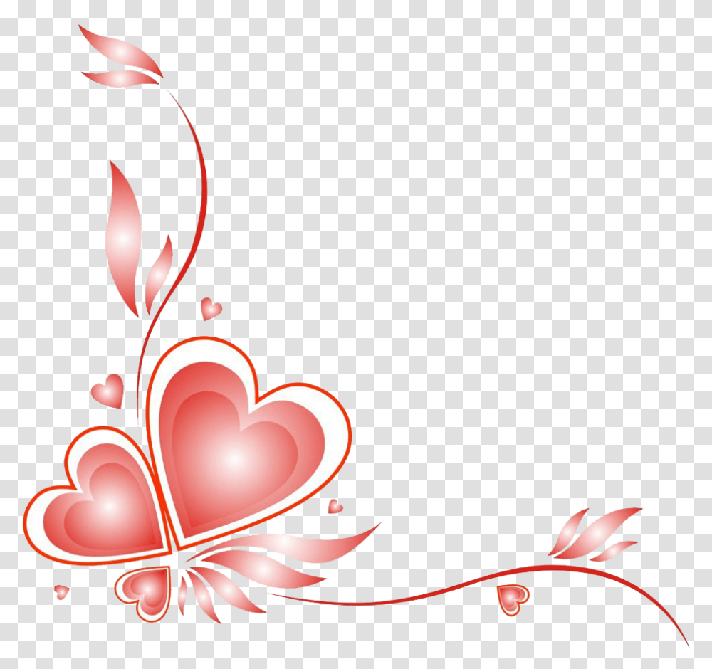 Heart Border Download Love Heart Border, Floral Design, Pattern, Flower Transparent Png