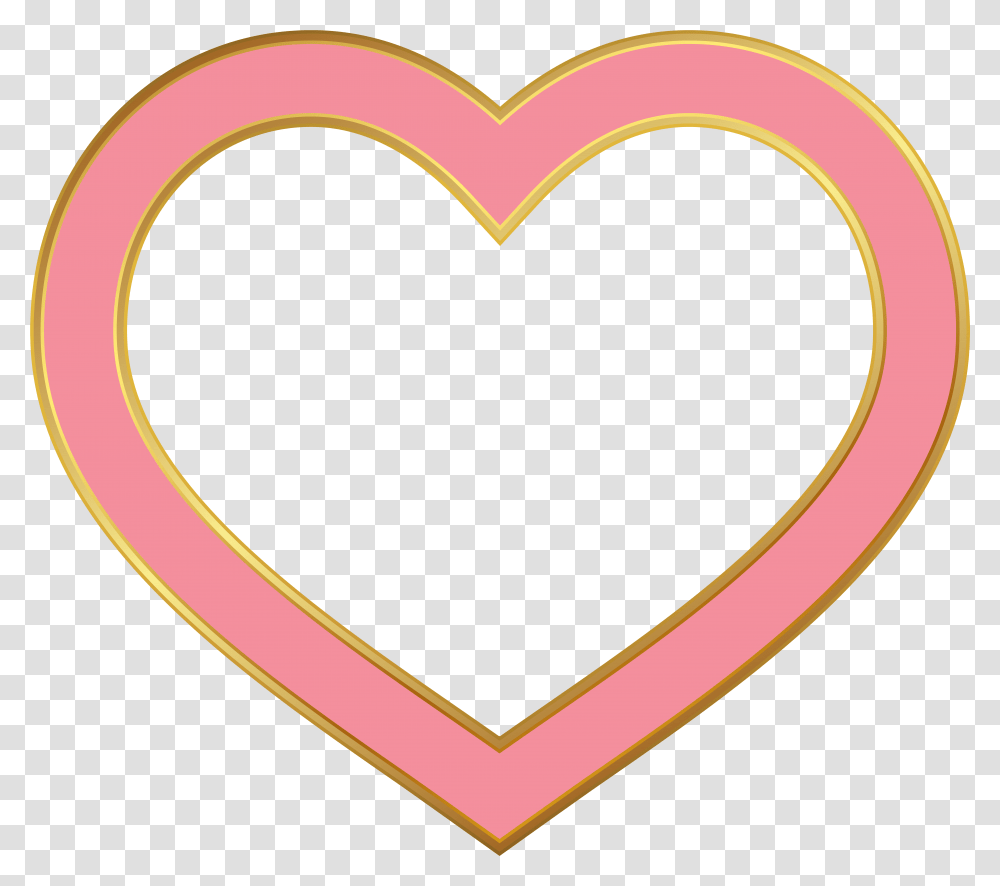 Heart Border Pink Clip Art Image, Rug Transparent Png