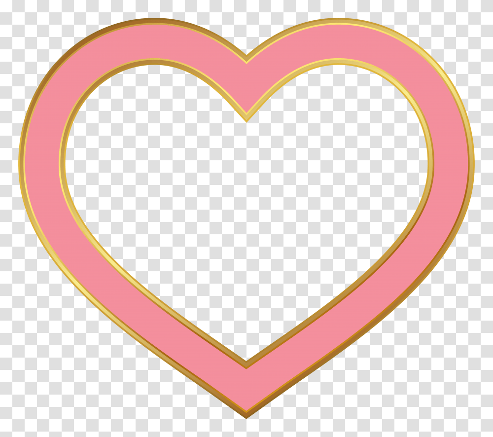 Heart Border Pink Clip Art, Logo, Trademark, Rug Transparent Png