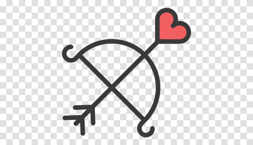 Heart Bow Arrow Icon Download For Free - Iconduck Bow Logo, Symbol, Silhouette, Stencil Transparent Png