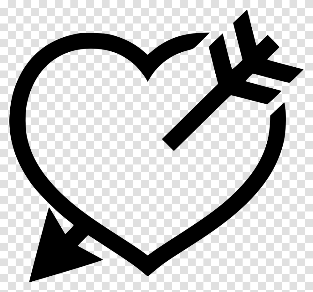 Heart Bow Emblem, Stencil, Hand, Cross Transparent Png