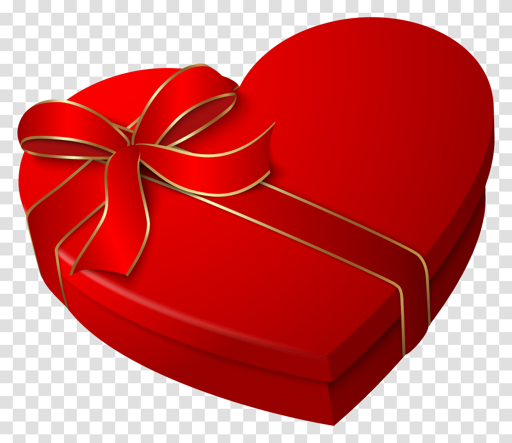 Heart Box Clip Art, Gift Transparent Png