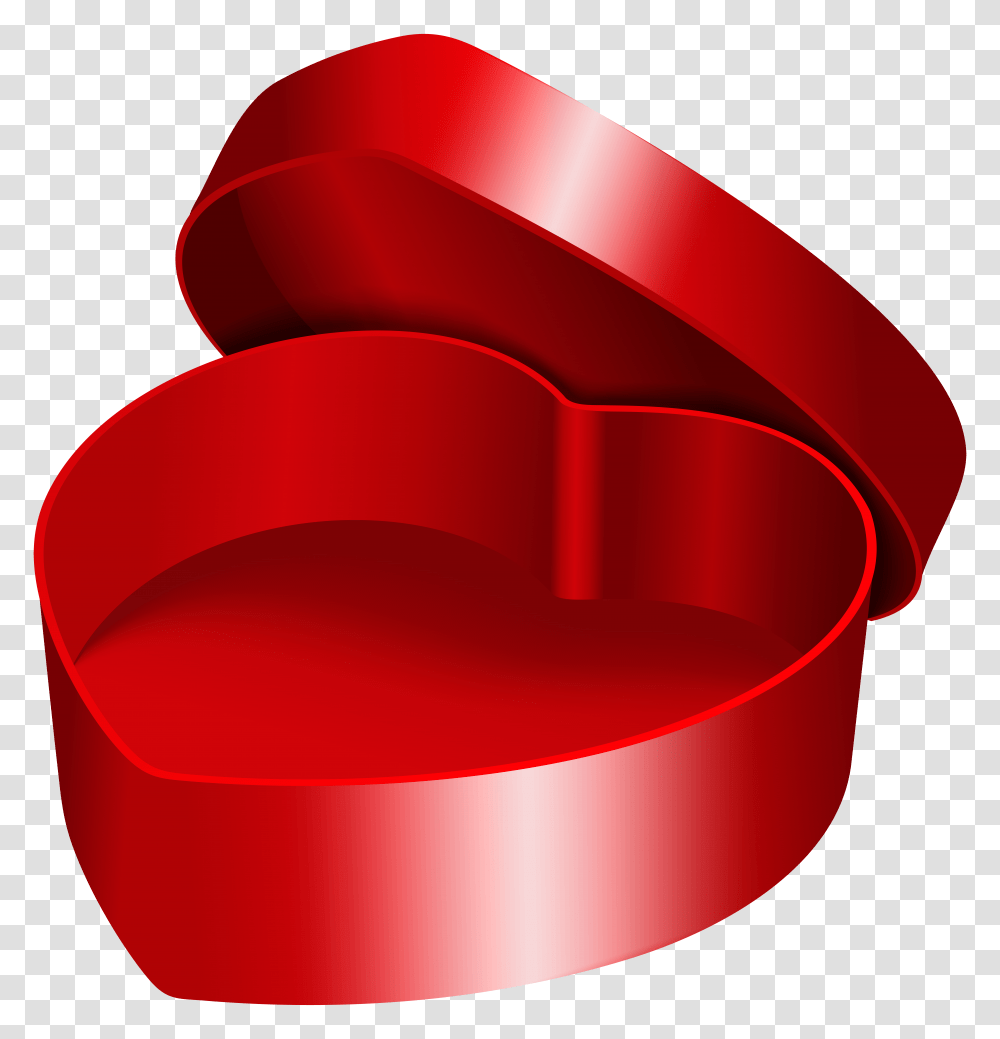 Heart Box Red Clip, Lamp, Bucket, Tin, Can Transparent Png