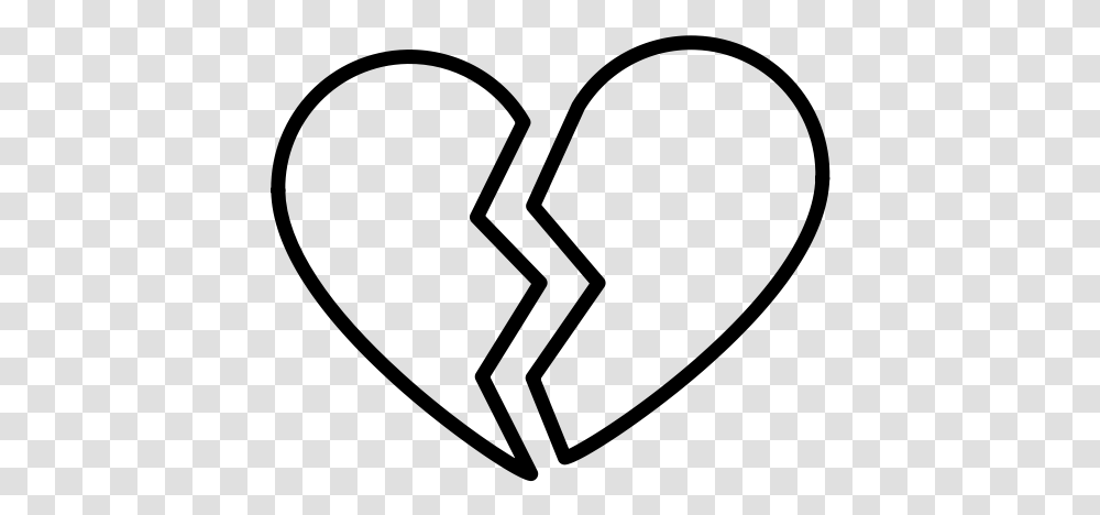 Heart Break Break Divorce Icon With And Vector Format, Gray, World Of Warcraft Transparent Png