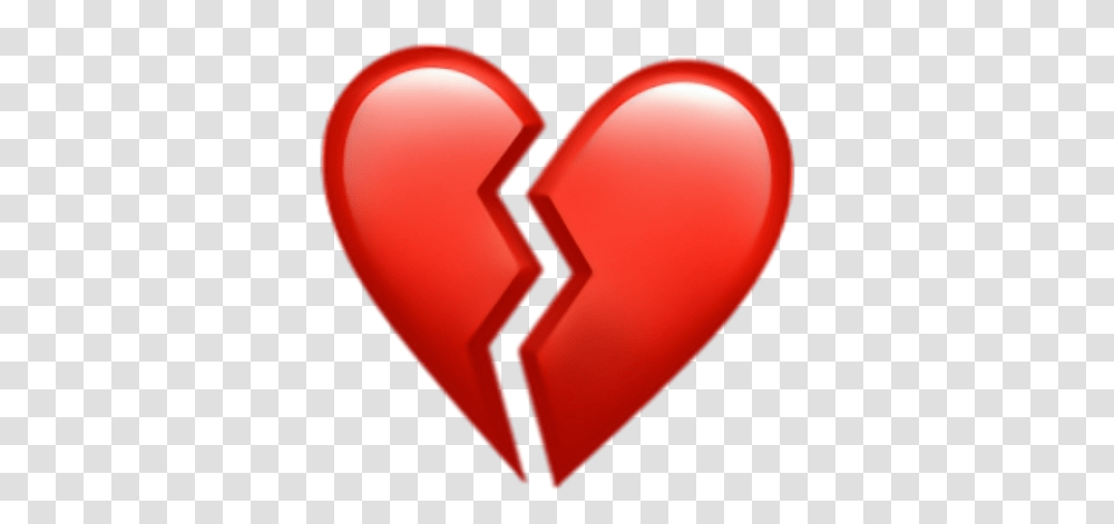 Heart Broken Brokenheart Sad Red Hearts Small Love Heart Broken Heart Emoji, Balloon, Rubber Eraser, Sticker Transparent Png