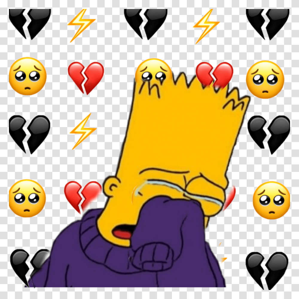 Heart Broken Simpsons Cry, Number Transparent Png