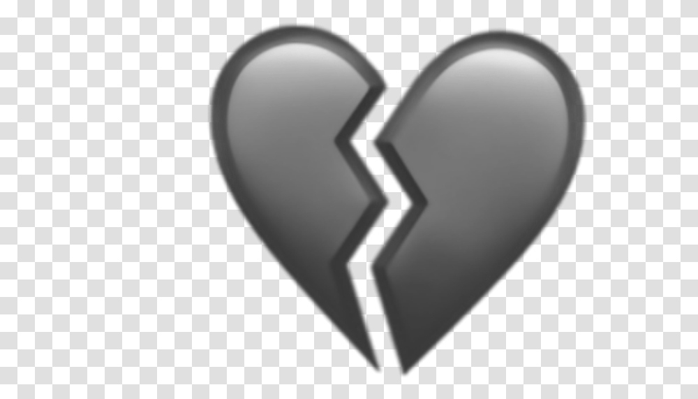 Heart Brokenheart Gray Grey Greyheart Greybrokenheart Broken Heart Emoji, Mouse, Hardware, Computer, Electronics Transparent Png