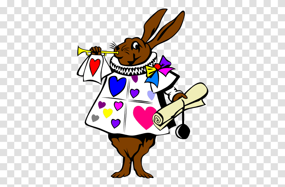 Heart Bunny With Trumpet Clip Art, Performer, Magician, Doodle Transparent Png