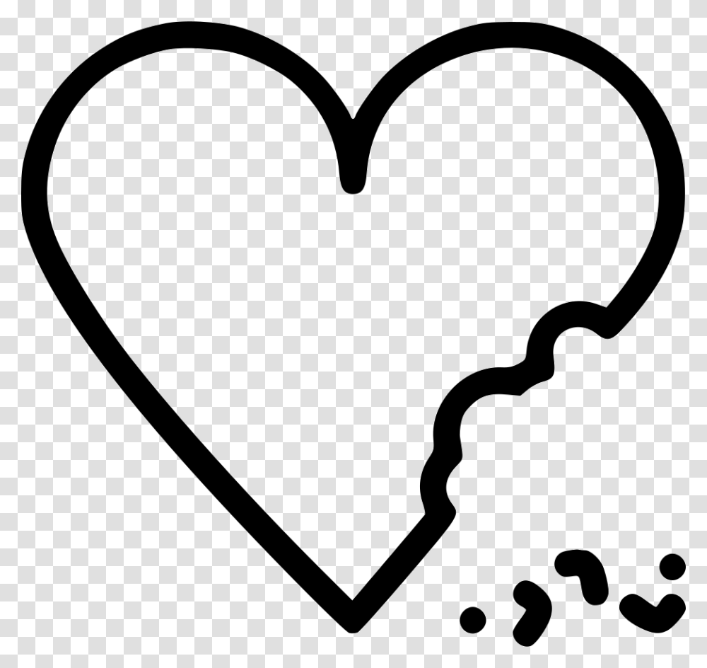 Heart Cake Chocolate Bite Celebrate Icon Free Download, Stencil Transparent Png