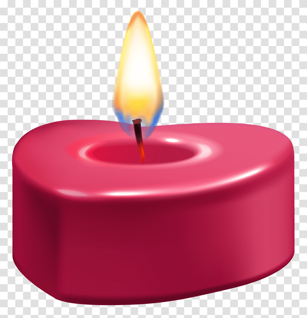 Heart Candle Clip Art Transparent Png