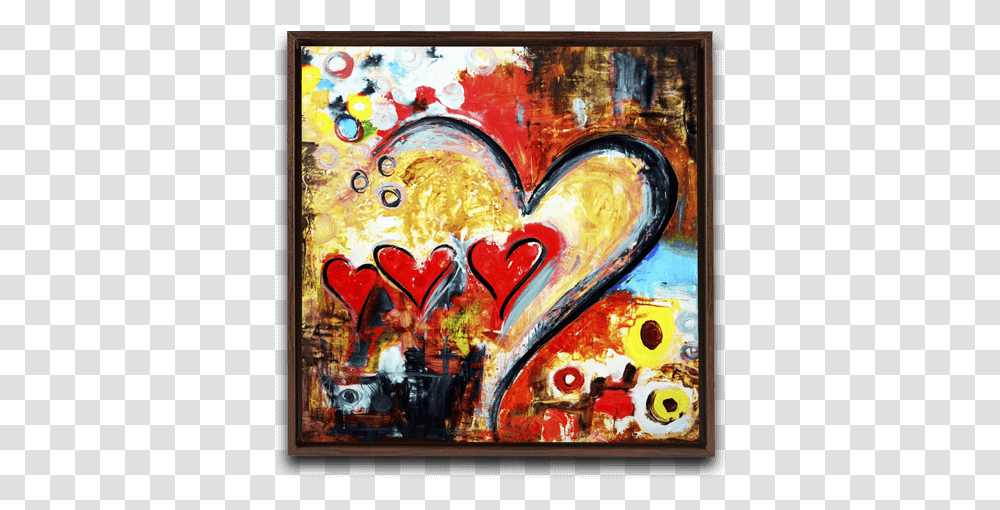 Heart Canvas One Love One Destiny, Painting, Modern Art, Mural, Graffiti Transparent Png