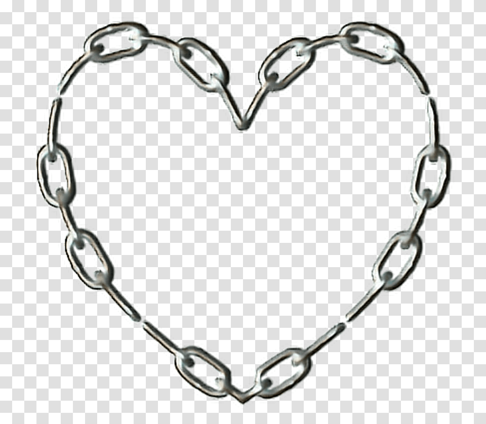 Heart Chain Goth Aesthetic Freetoedit Cyber Edit, Bracelet, Jewelry, Accessories, Accessory Transparent Png