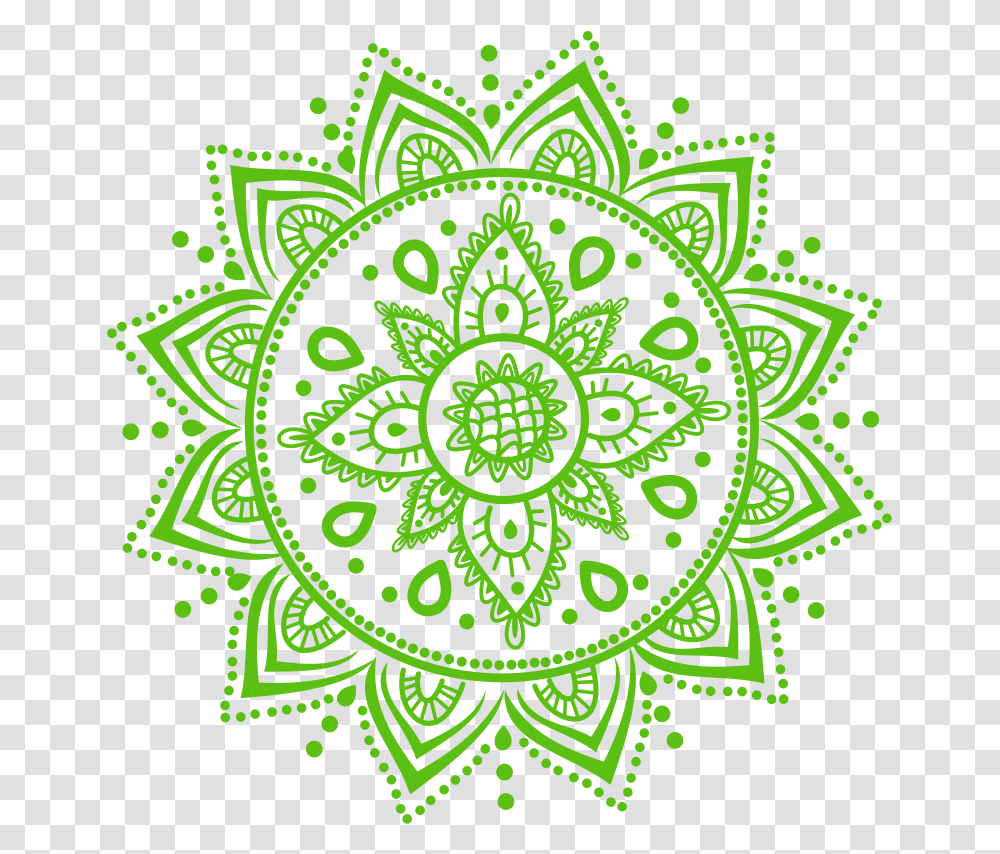 Heart Chakra Anahata Mandala, Pattern, Floral Design, Rug Transparent Png
