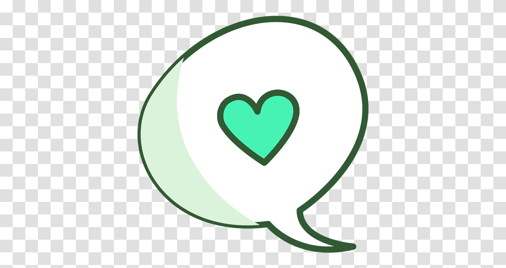 Heart Chat Bubble & Svg Vector File Heart, Text, Label Transparent Png