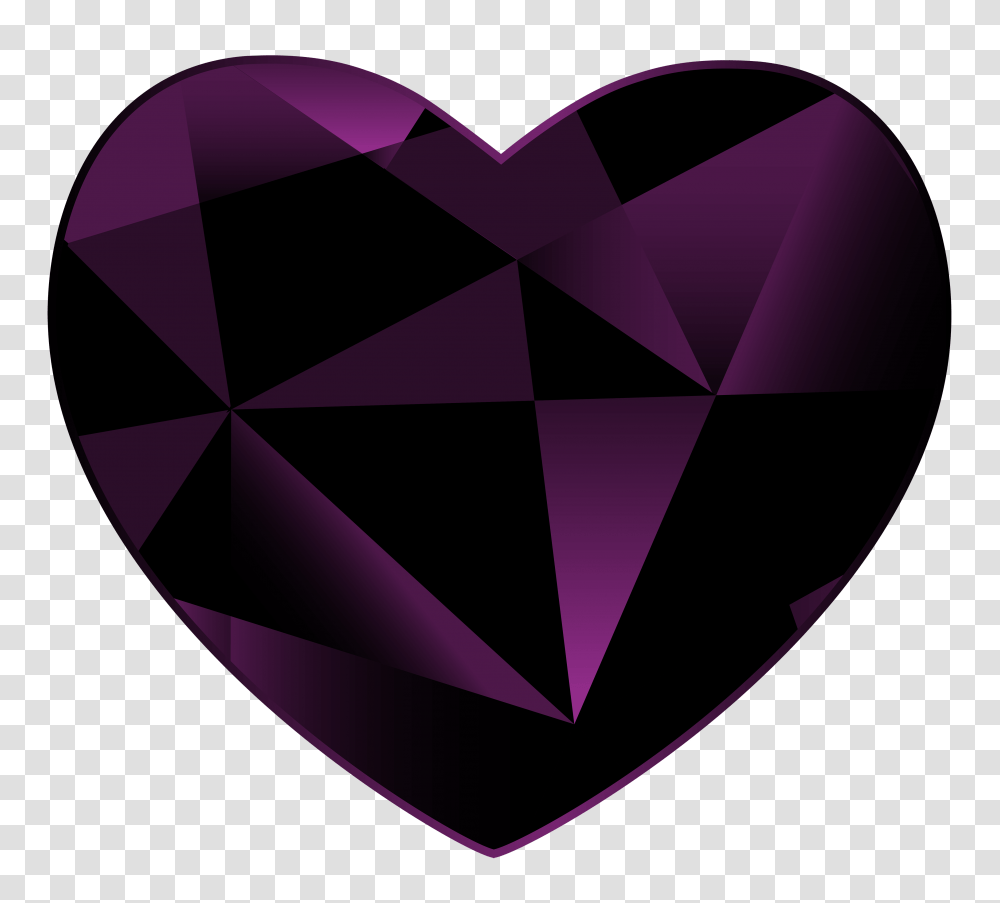 Heart Clip Art Gem, Purple, Gemstone, Jewelry, Accessories Transparent Png