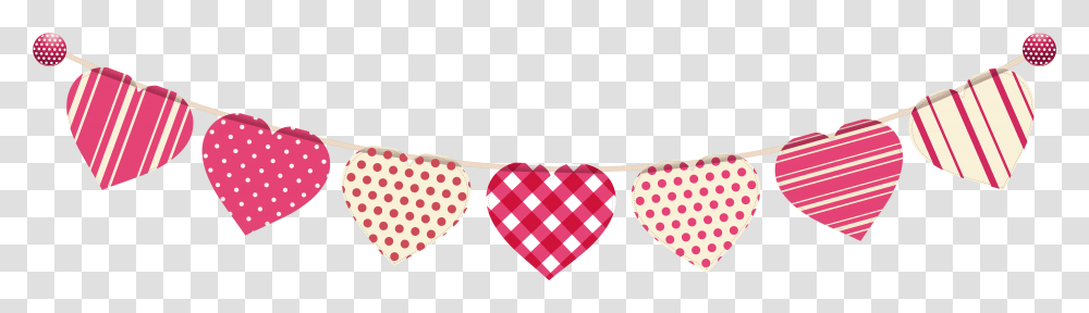 Heart Clip Art Heart Garland, Texture, Home Decor, Label, Linen Transparent Png
