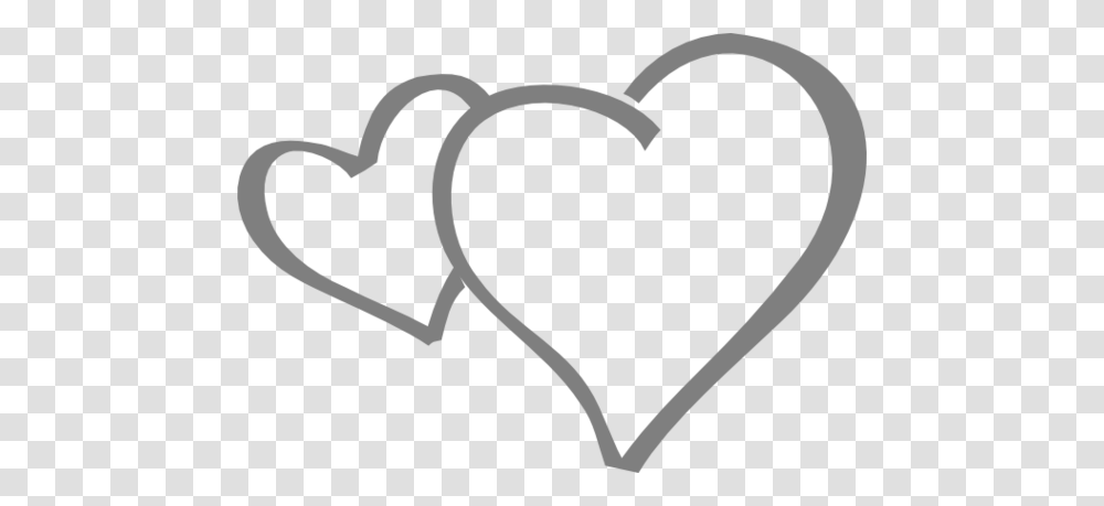 Heart Clipart Black And White Black And White Valentine, Label, Alphabet Transparent Png