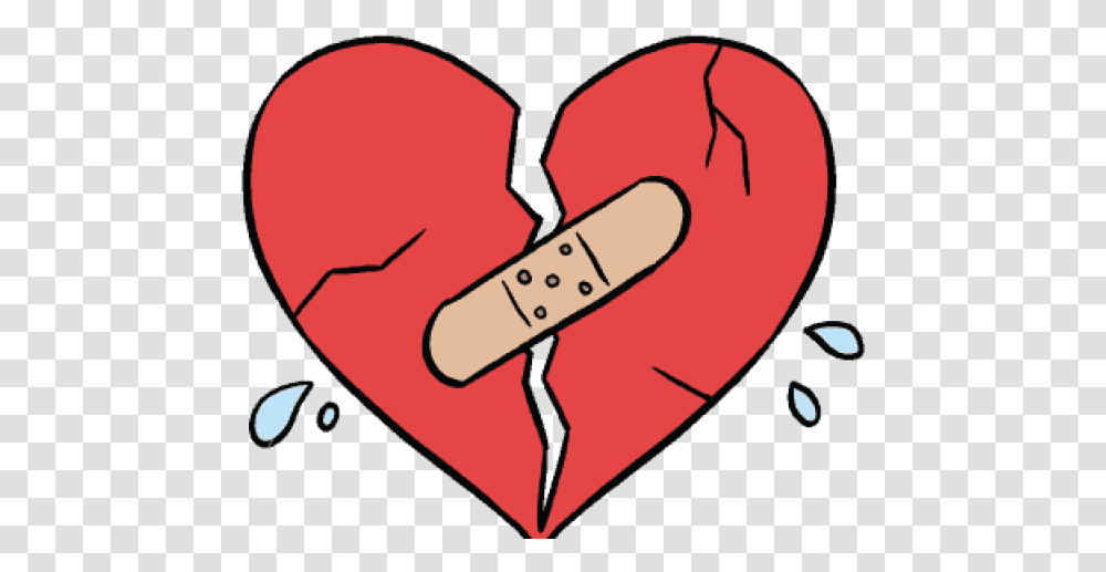 Heart Clipart Easy Cartoon Easy Cracked Heart Drawing, First Aid, Bandage, Clothing, Apparel Transparent Png