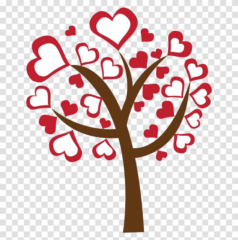 Heart Clipart Heart Tree Heart Tree Transprent, Plant, Flower, Blossom, Cherry Blossom Transparent Png