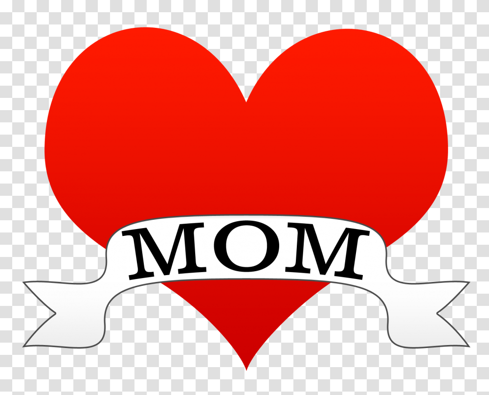 Heart Clipart Mom, Logo, Label Transparent Png