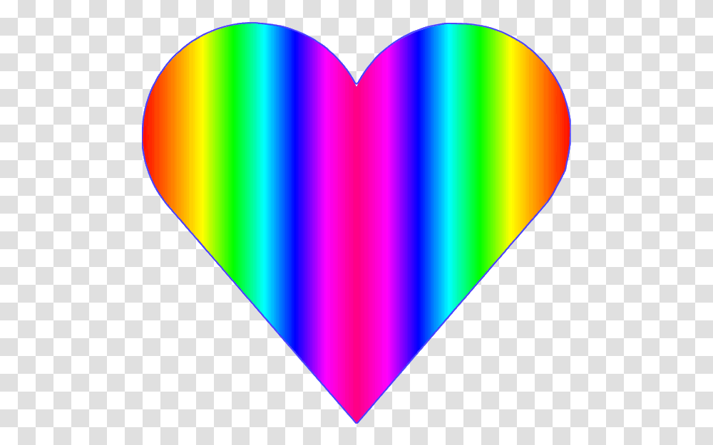 Heart Clipart Rainbow Love Rainbow Heart Clipart, Balloon, Plectrum, Triangle, Light Transparent Png