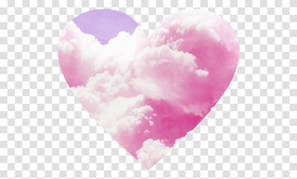 Heart Cloud Pinkcloud Clouds Pinkclouds Pinkheart Heart, Plectrum, Nature Transparent Png