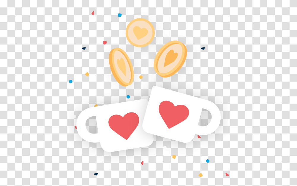 Heart, Coffee Cup, Plant, Food Transparent Png