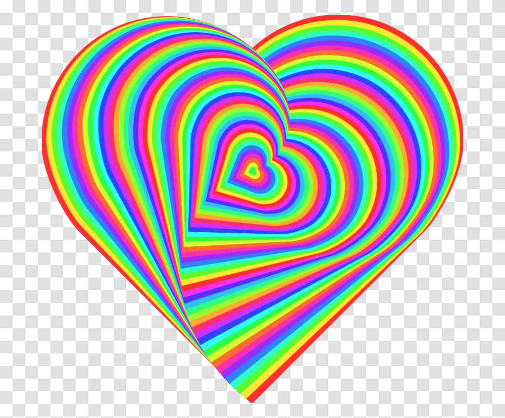 Heart Color Desktop Wallpaper Clip Art Background Rainbow Heart Emoji, Balloon, Light, Rug, Spiral Transparent Png