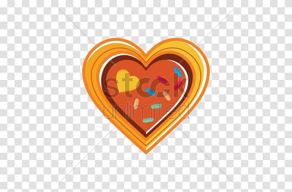 Heart Cookie With Colorful Sprinkles Vector Image, Dynamite, Bomb, Weapon, Weaponry Transparent Png