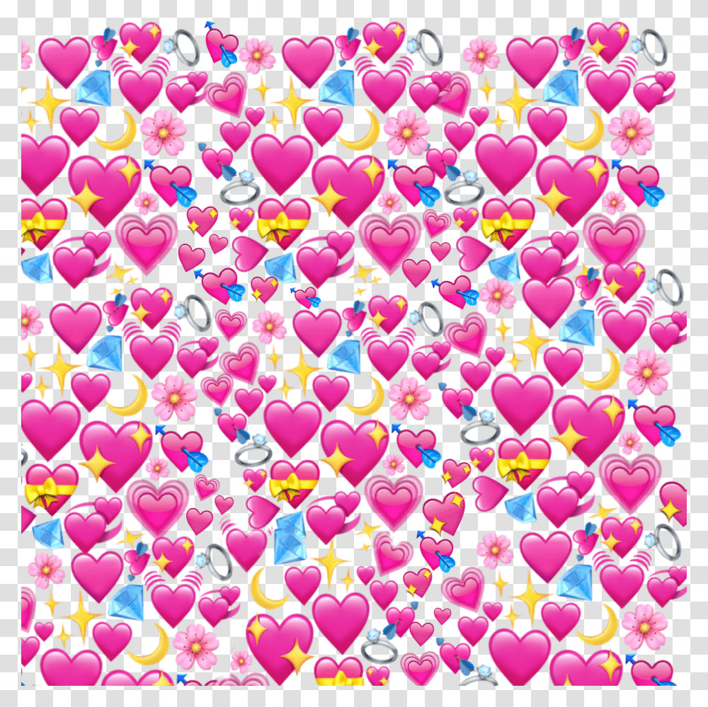 Heart Corazon Hearts Emoji Emoticon Emoji Meme, Purple, Confetti, Paper, Pattern Transparent Png