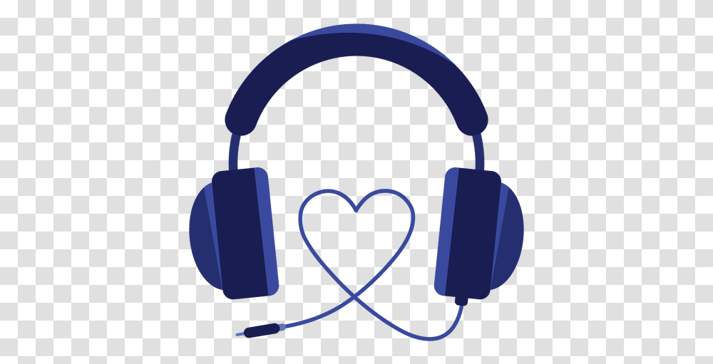 Heart Cord Headphones Icon Microphone Love, Electronics, Headset Transparent Png
