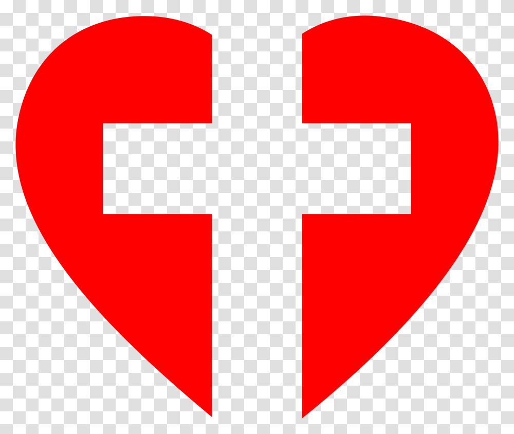 Heart Cross Clip Arts, First Aid, Logo, Trademark Transparent Png