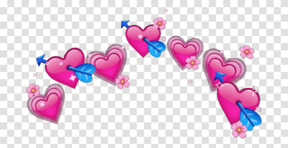 Heart Crown Cute Pink Emoji Heart Emoji Crown, Animal, Rubber Eraser Transparent Png