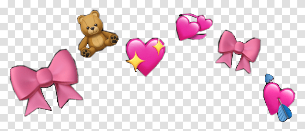 Heart Crown Emoji Cute Filter Freetoedit Teddy Bear, Toy Transparent Png