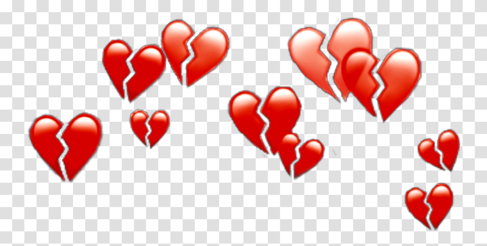 Heart Crown Heartcrown Crownheart Sad Sadlife Snapchat Heart Filter Transparent Png