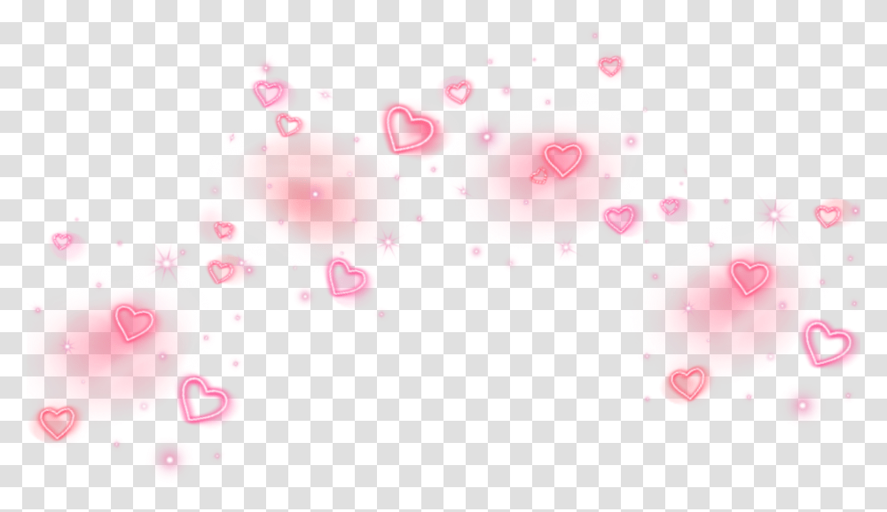 Heart Crown Heartcrown Tumblr Aesthetic Pinkaesthetic Aesthetic Heart Crown, Petal, Flower, Plant, Stain Transparent Png