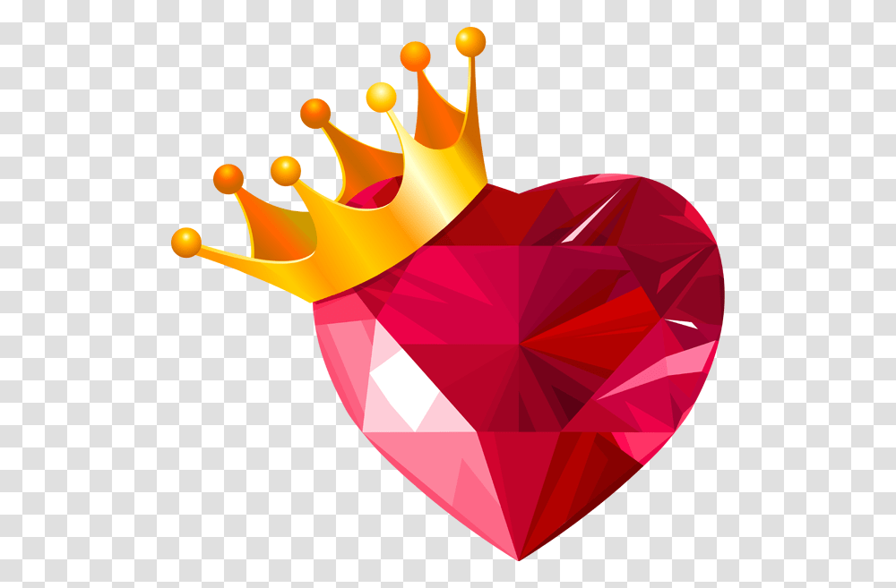 Heart Crown Queen Royal Jewel Diamond Red Ruby Pink Diamond Heart, Gemstone, Jewelry, Accessories, Accessory Transparent Png