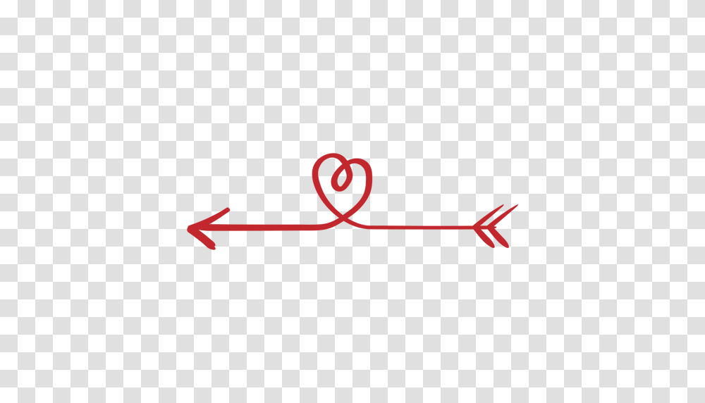 Heart Curved Arrow Sticker Transparent Png