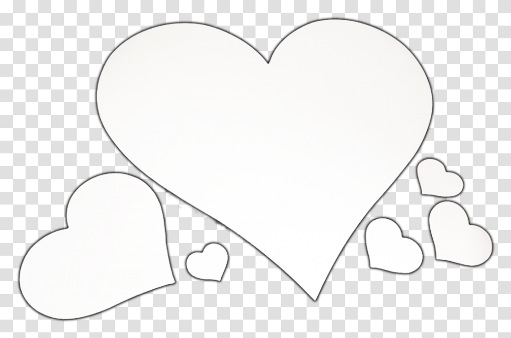 Heart, Cushion, Pillow, Stencil Transparent Png